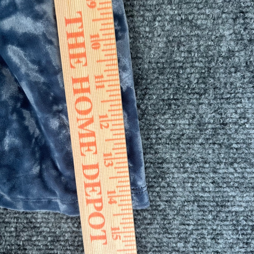American Eagle Blue Crushed Velvet Romper Sleeveless V-Neck Strappy Back Small - Picture 7 of 8